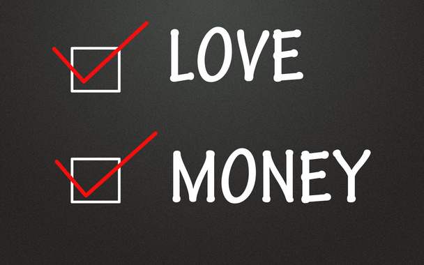 любовь и выбор денег
 - Фото, изображение