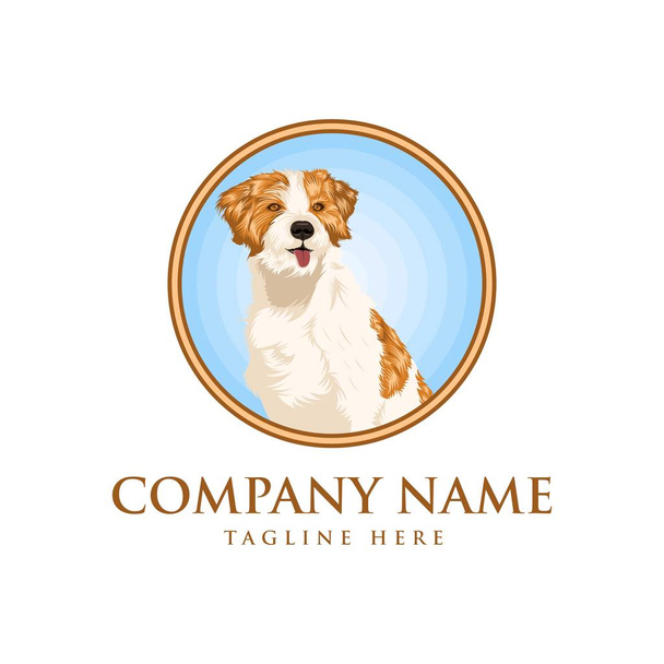 σκυλί ρεαλιστική διανυσματικά εικονογράφηση σχεδιασμός για την εταιρεία σας ή μάρκα - Διάνυσμα, εικόνα