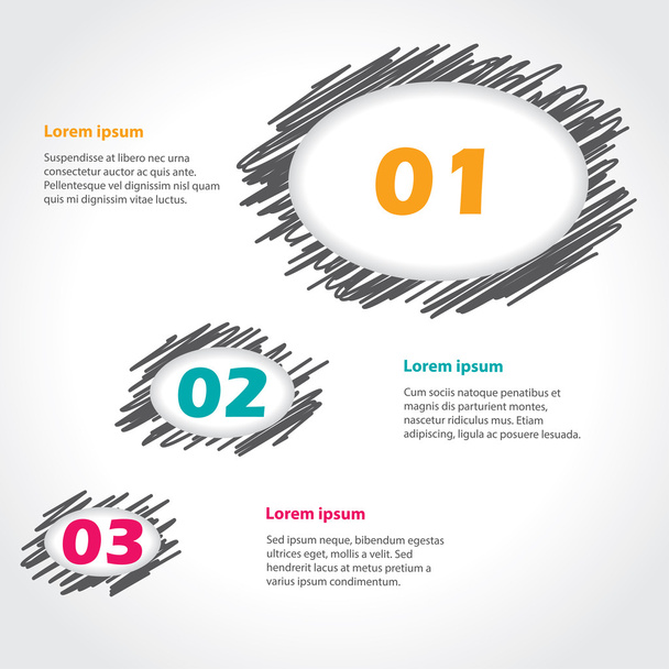 Sprechblase Thema Infografik Design - Vektor, Bild