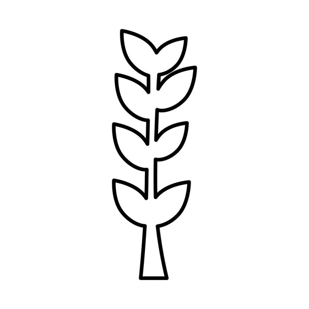 branch leaves outline - Vector, Image