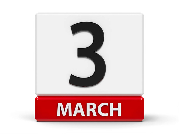 Kockák naptári március 3 - Fotó, kép