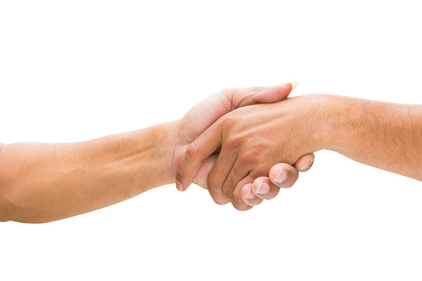 two businessman are holding hands  - Φωτογραφία, εικόνα