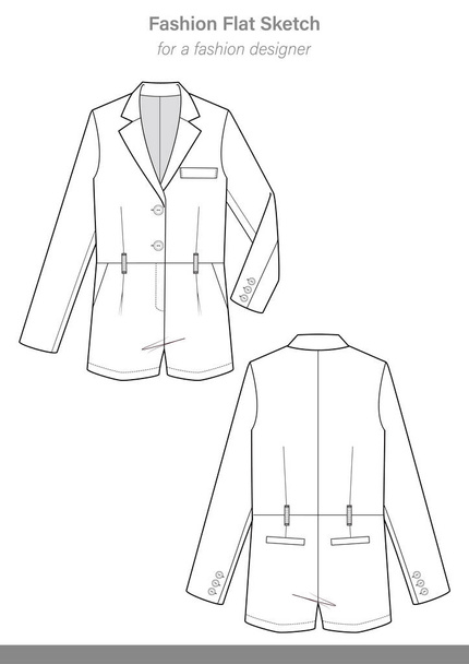 Шаблон ілюстрації векторного дизайну куртки
 - Вектор, зображення