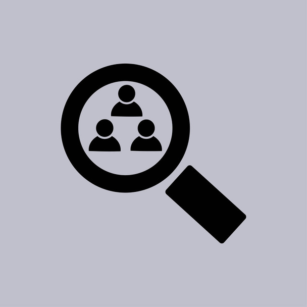 Icono de lupa, Ilustración de vector de búsqueda
 - Vector, Imagen