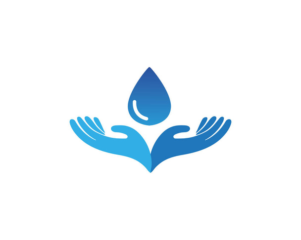 Szablon logo i symbole pielęgnacji dłoni - Wektor, obraz