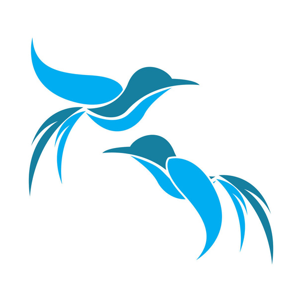 鳥や翼のロゴ ベクトル テンプレート - ベクター画像