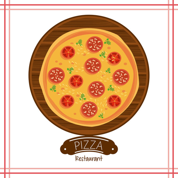 Pizza restaurant italien
 - Vecteur, image