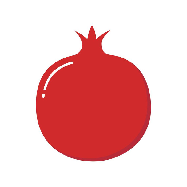 Granátové jablko design šťavnaté ovoce ikony vektorový šablona. - Vektor, obrázek