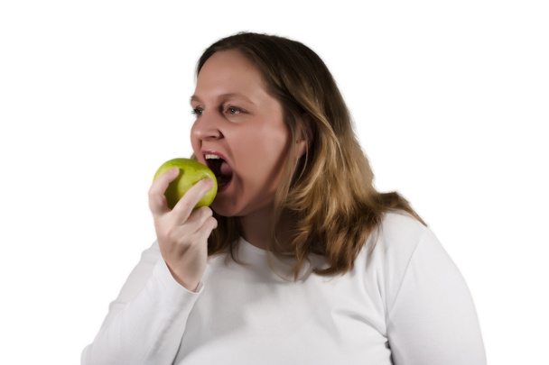 Eating an apel - Photo, Image