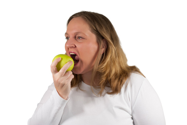 Eating an apel - Photo, image