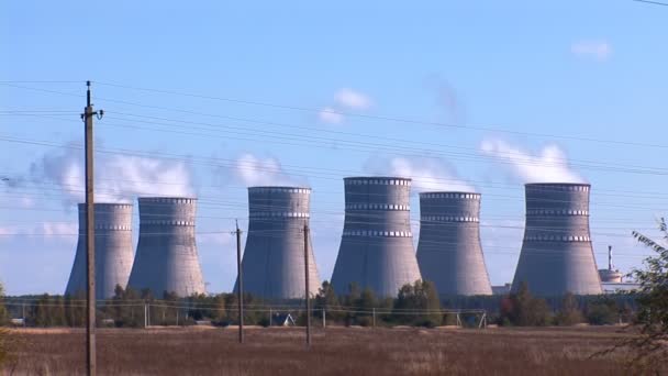 Nuclear power station - Footage, Video
