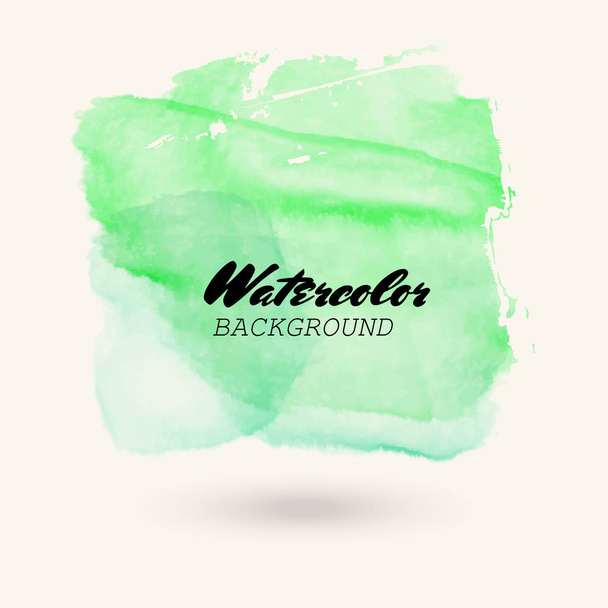 green watercolor background - Vector, Image