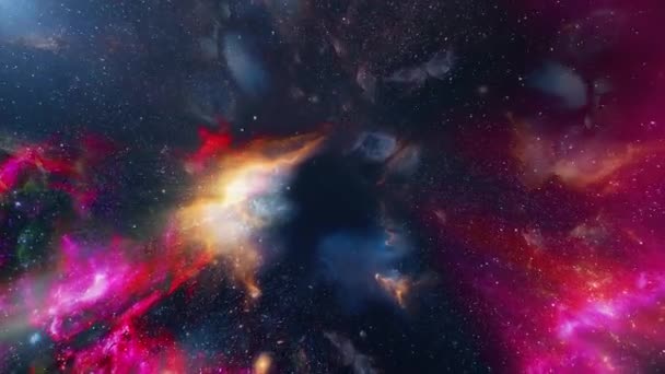 01-galaxis van mozgás hosszúság tudományos filmeket és filmszerű térben. Is jó háttér a jelenet és a címek, logók.  - Felvétel, videó
