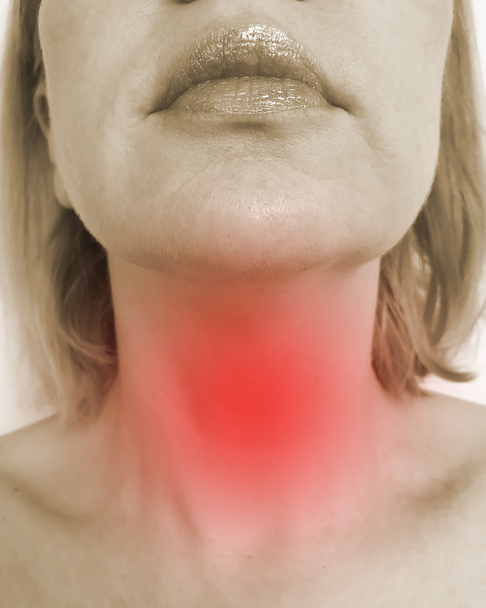 Žena v krku příznaky - Fotografie, Obrázek