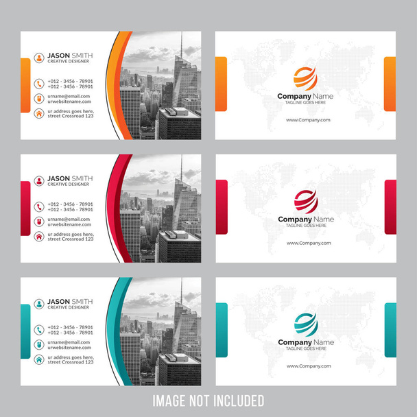 Modern business card template  - Vecteur, image
