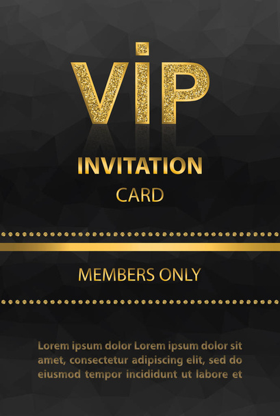 VIP invitation card - Vector, Image