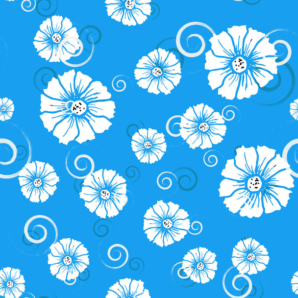 Design template. Seamless floral background pattern. EPS 10 - Vector, imagen