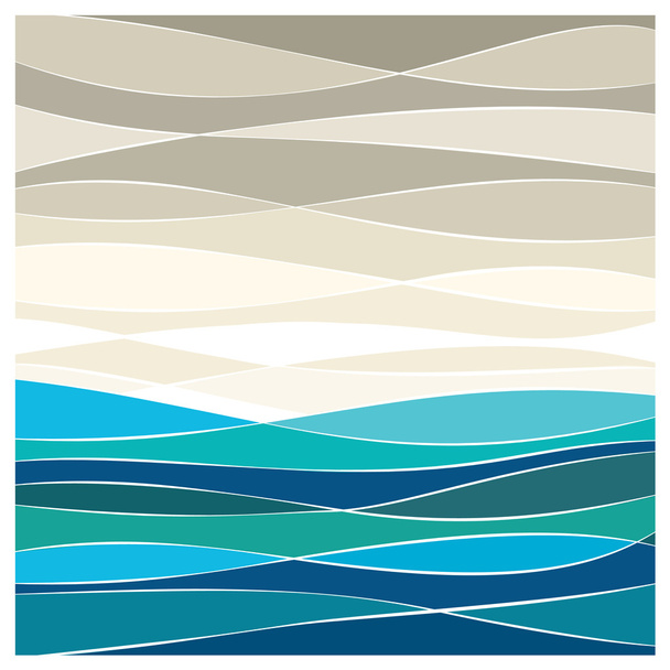 Abstract sea vector background - Vector, Image