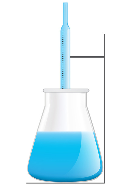 Laboratory glassware illustration - Vector, Image