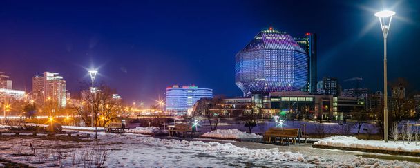 March 24, 2018 Minsk Belarus: Earth Hour - Φωτογραφία, εικόνα