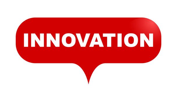 vector rojo burbuja banner innovación
 - Vector, imagen