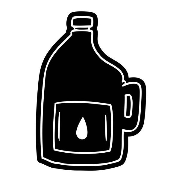 desenho de ícone de desenhos animados de uma grande garrafa de bebida
 - Vetor, Imagem
