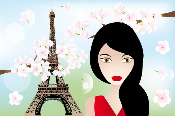 Spring in Paris - ベクター画像