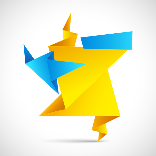 Origami praatjebel - Vector, afbeelding