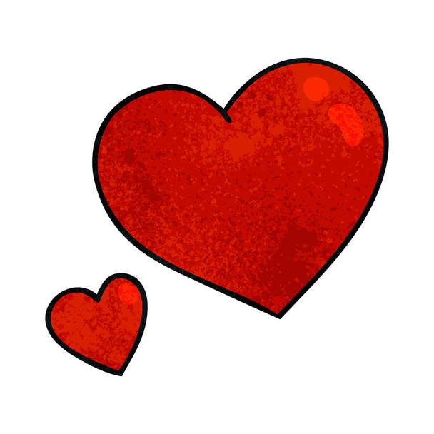 ручной работы причудливые мультяшные розовые сердца
 - Вектор,изображение