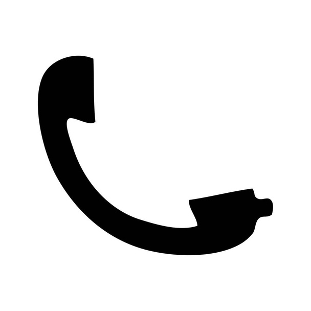 плоский символ телефонний приймач
 - Вектор, зображення