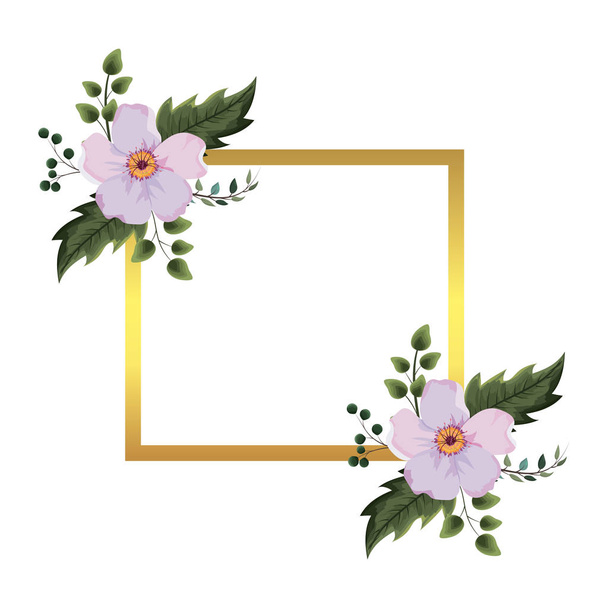 Spring floral frame - Vetor, Imagem