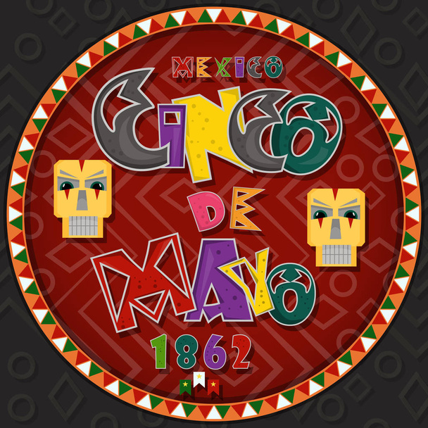 vektori suunnittelu pyöreä koriste _ 6 _ on Meksikon teema celebratin
 - Vektori, kuva