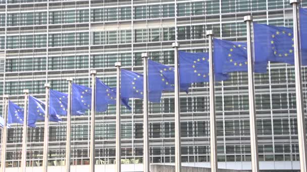 Lassú mozgás az európai zászló - Felvétel, videó