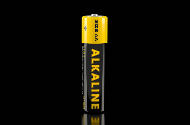 Alkaline AA Battery - 3D rendering - Foto, imagen