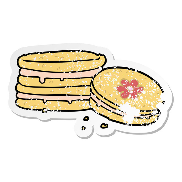 szomorú böllér-ból egy rajzfilm keksz - Vektor, kép