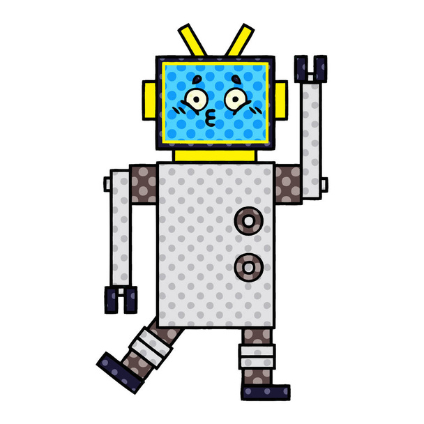 мультяшний робот у стилі коміксів
 - Вектор, зображення