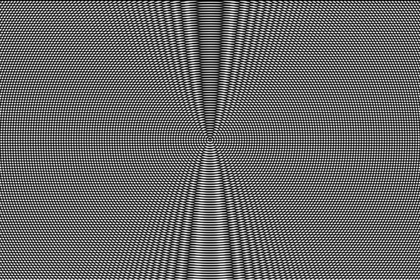 Witte en zwarte hypnotische optische illusie abstracte achtergrond. Monochroom glitch textuur. - Foto, afbeelding