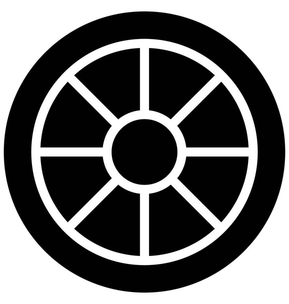Aly rim Vector icon which can be easily modified or edit in any color - Vektor, obrázek