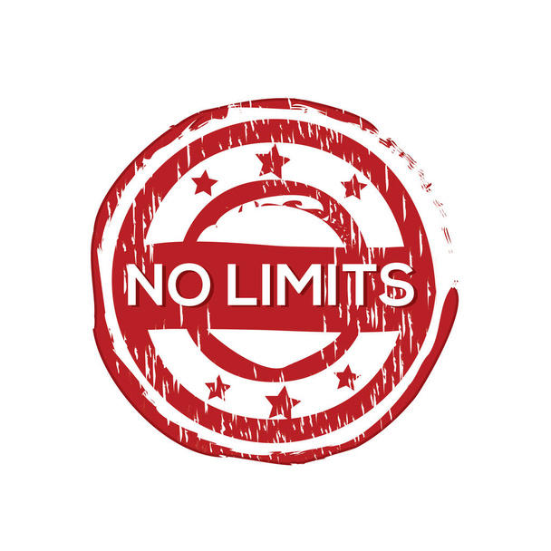No limits vector stamp. Stamp grunge illustration - Vector, Image