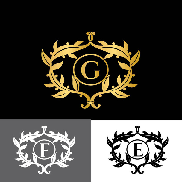 Luxury vector logo. Letter G monogram - Vector, Image