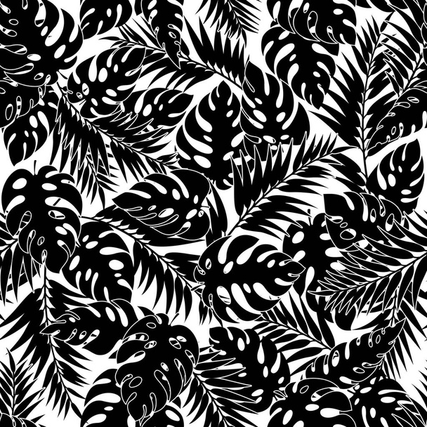 Tropical plant illustration pattern, - Vektor, Bild