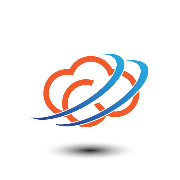 cloud tech business company logo - Vector, Image