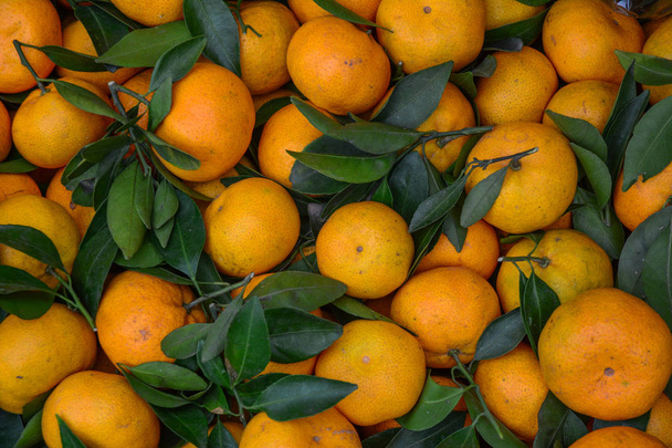 Dojrzałe i smaczne mandaryński (tangerine) - Zdjęcie, obraz