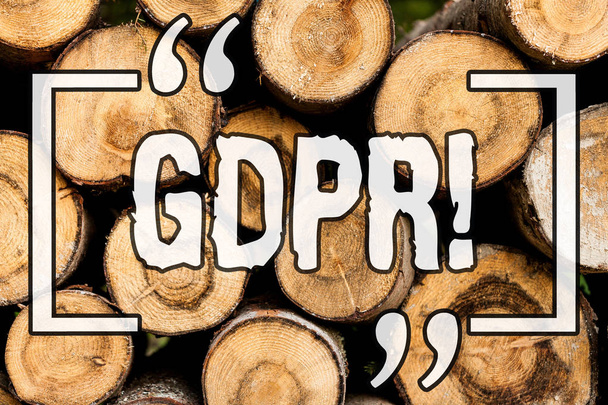 Λέξη που γράφετε κείμενο ΑΕγχΠΠ. επιχειρηματική ιδέα για γενική δεδομένων προστασία κανονισμού πληροφορίες ασφάλειας ξύλινο υπόβαθρο εκλεκτής ποιότητας ξύλο άγριο μήνυμα ιδέες σκέψεις προθέσεις. - Φωτογραφία, εικόνα