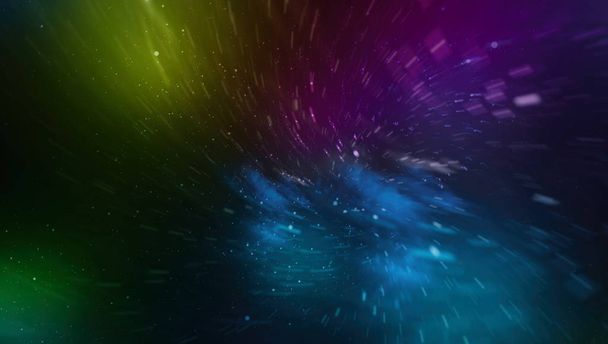 Wunderschöner Nebel irgendwo im Weltraum. Farbenfroher Raum - Foto, Bild
