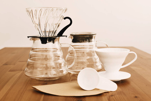 Alternative coffee brewing method. Stylish accessories and items - Valokuva, kuva