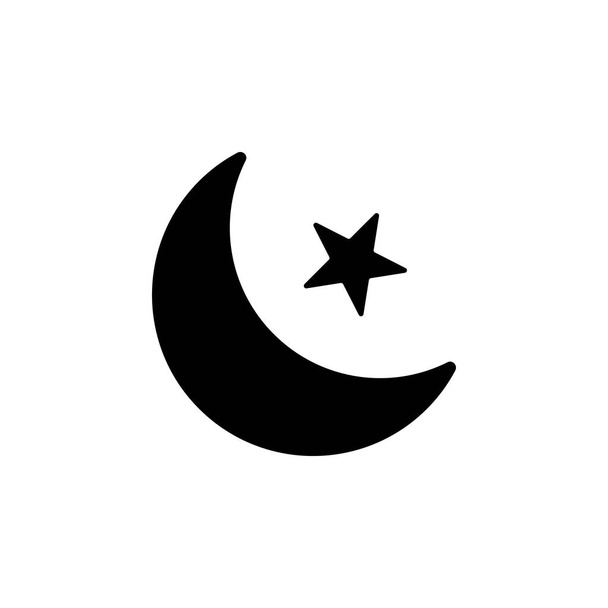 moon star phase icon. Signs and symbols can be used for web, logo, mobile app, UI, UX - Vector, Image