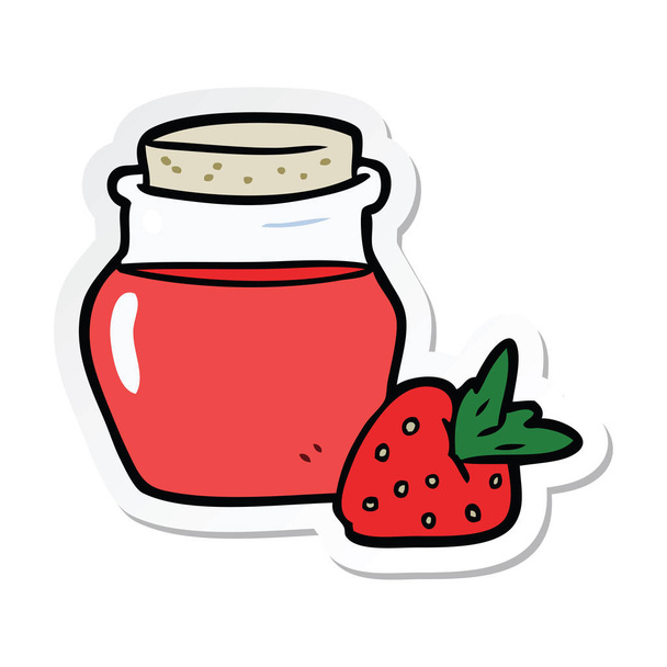 nálepka kreslený marmelády - Vektor, obrázek