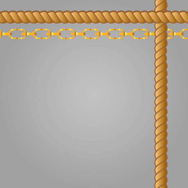 Belts, chain and braid - Vector, Image