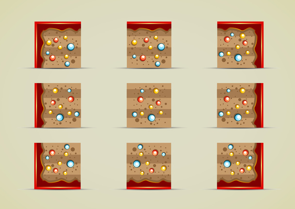 земляные спрайты с конфетами
 - Вектор,изображение